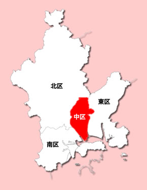 岡山市区割地図
